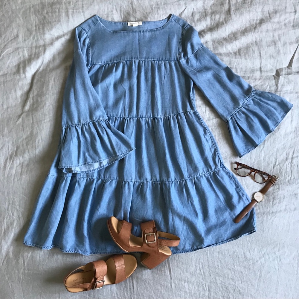Denim Long Sleeve Dress
